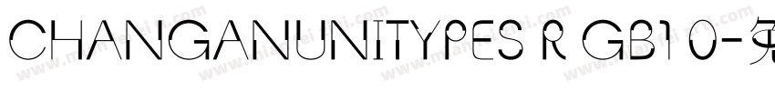 CHANGANUNITYPES R GB1 0字体转换